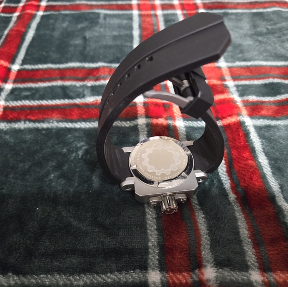 Rare Oakley Gearbox Watch Brushed Stainless Steel / Dazzle Camo Dial OW0009-02 - Picture 7 of 8